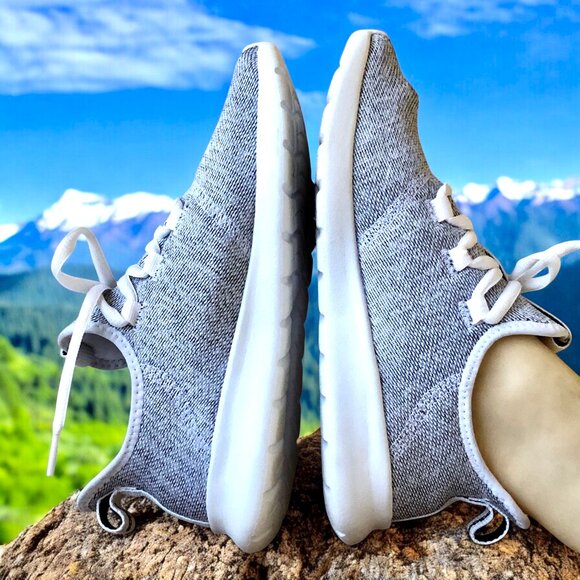 ADIDAS Gray Sneakers PrimeGreen Cloudfoam Pull On 8.5 - Picture 5 of 13